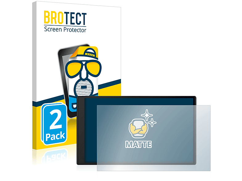 BROTECT 2x matte Schutzfolie(für Garmin DriveSmart 76 MT-D) | Navi-Taschen & -Schutzfolien