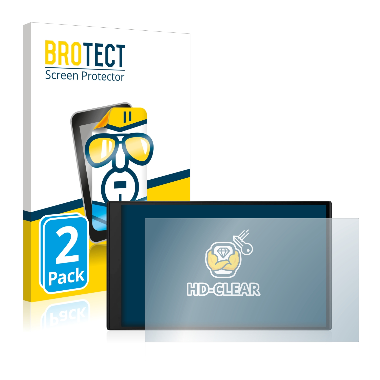 BROTECT 2x klare Schutzfolie(für 76 DriveSmart Garmin MT-D)