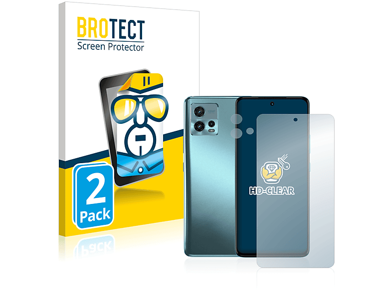 BROTECT 2x klare Schutzfolie(für Motorola Moto G72) | Displayschutzfolien & Gläser