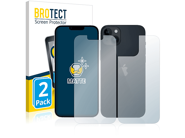 BROTECT 2x matte Schutzfolie(für Apple 14) iPhone