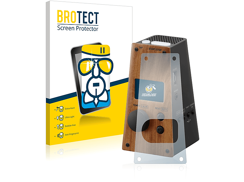 BROTECT Airglass klare Schutzfolie(für KORG Digital Metronome)
