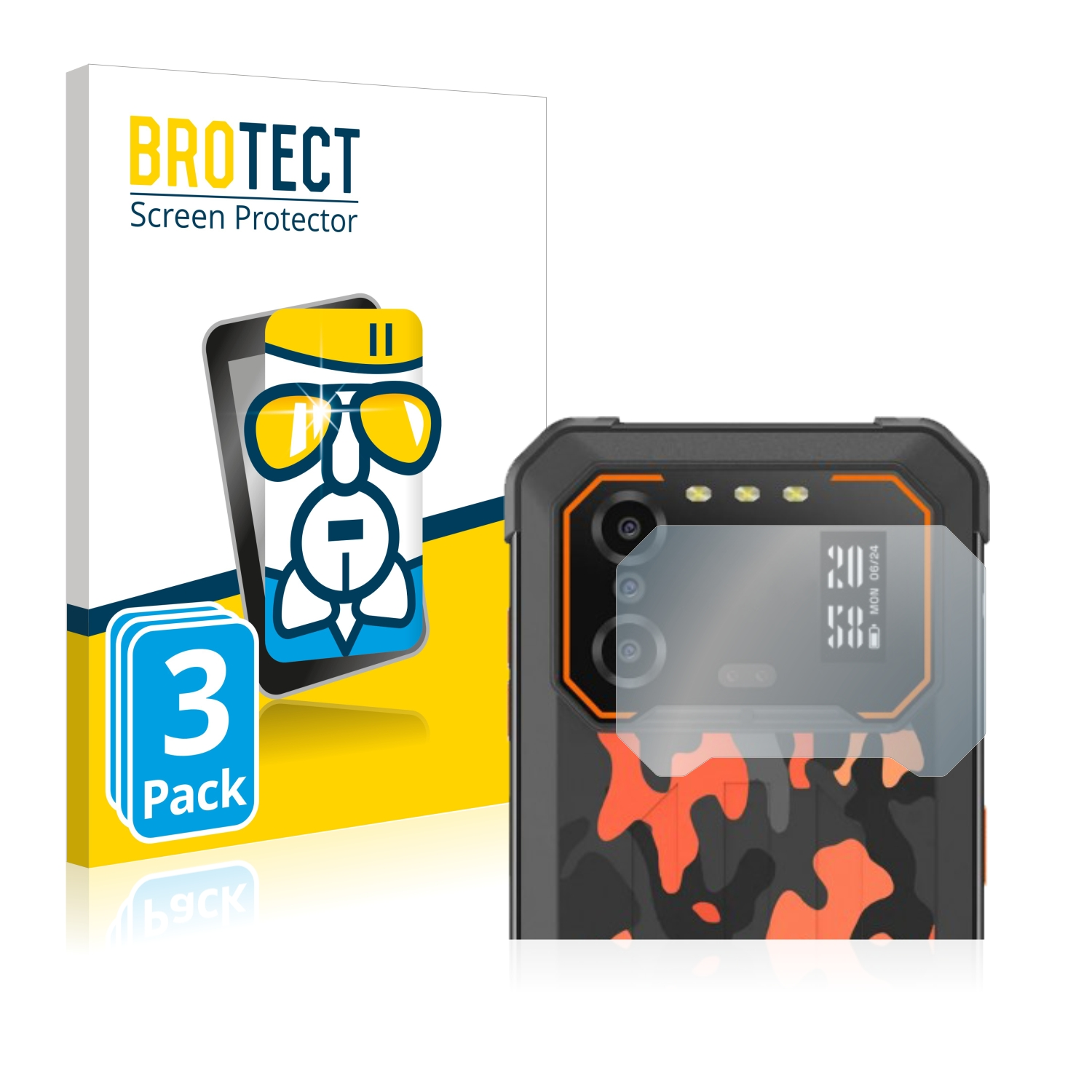 BROTECT 3x Pro) B1 Schutzfolie(für iiiF150 Airglass klare