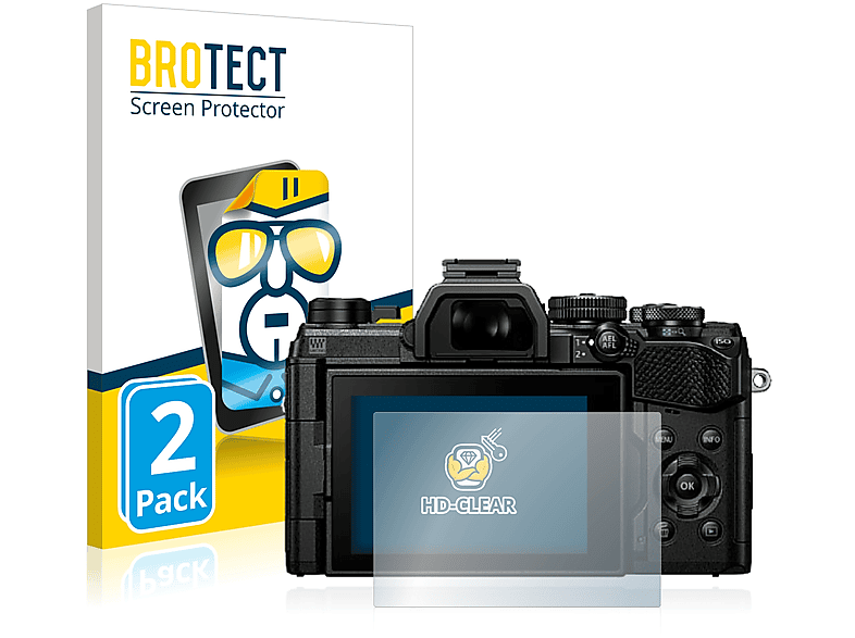 2 Pellicole Protettive Brotect Per Olympus OM System OM-5 – Trasparenti, Antigraffio E Anti-Impronta, Made In Germany