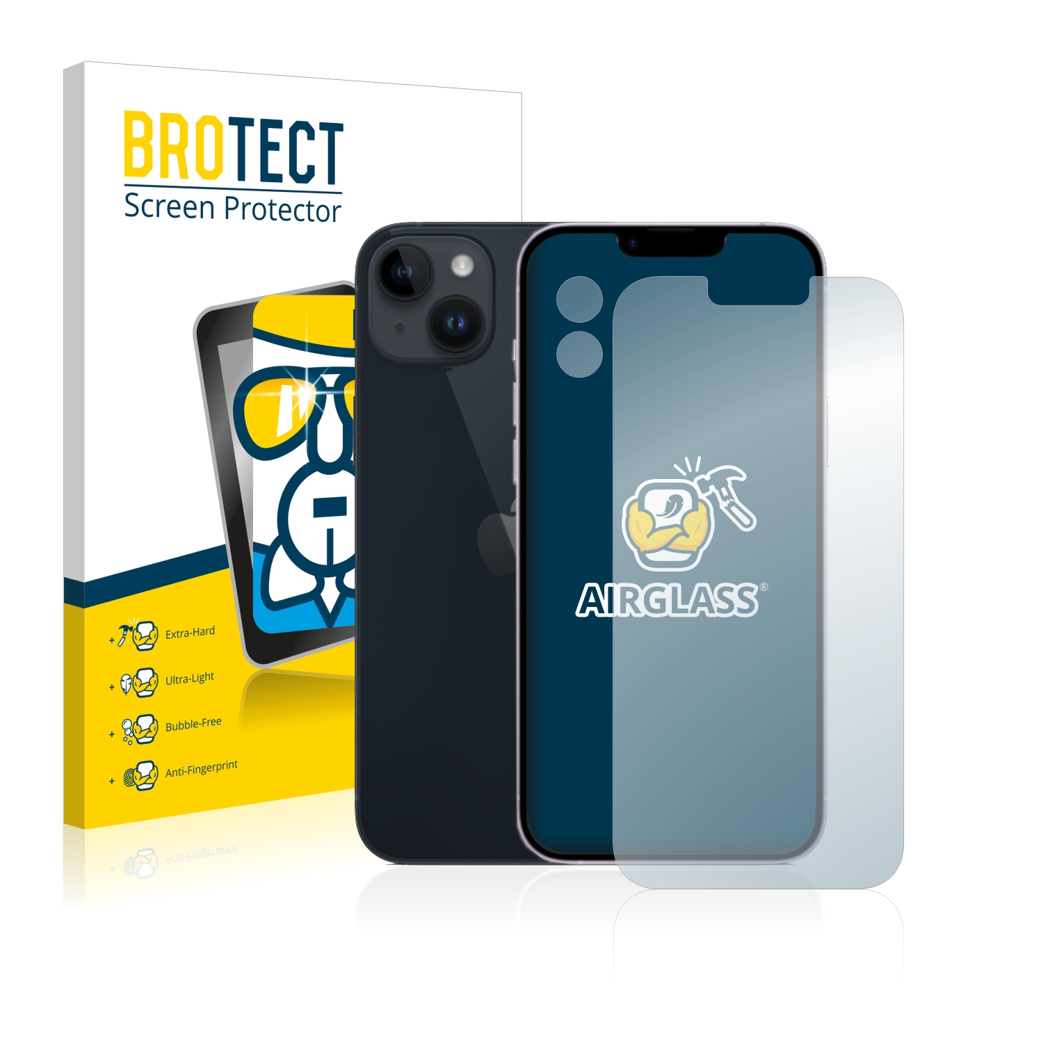 14 iPhone klare Plus) BROTECT Schutzfolie(für Airglass Apple