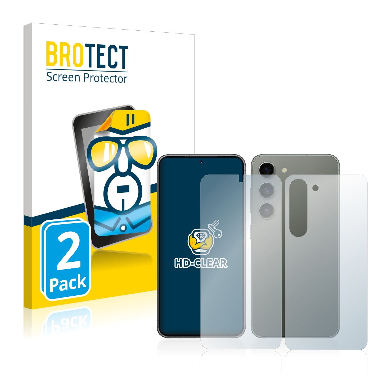 Schutzfolie(für klare S23) Samsung Galaxy BROTECT 2x