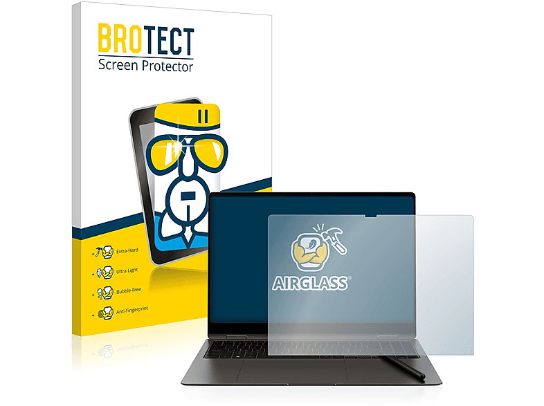 BROTECT Airglass klare Schutzfolie(für Samsung Galaxy Book3 Pro 360 16\