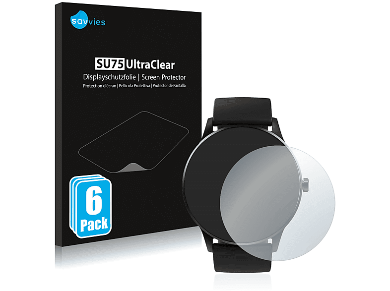 SAVVIES 6x klare Schutzfolie (für Denver SW-173)