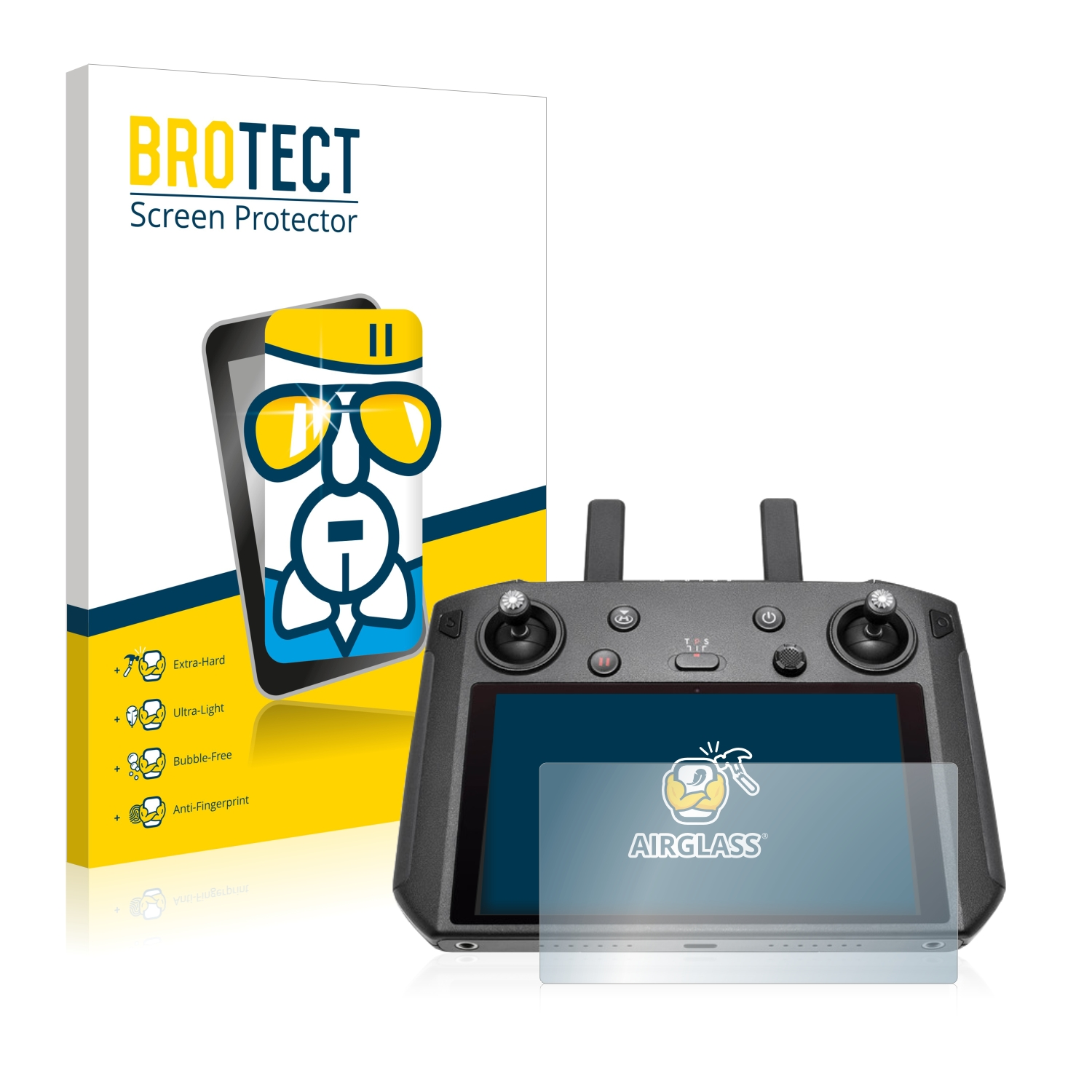 BROTECT Airglass klare Schutzfolie(für DJI Controller) Smart