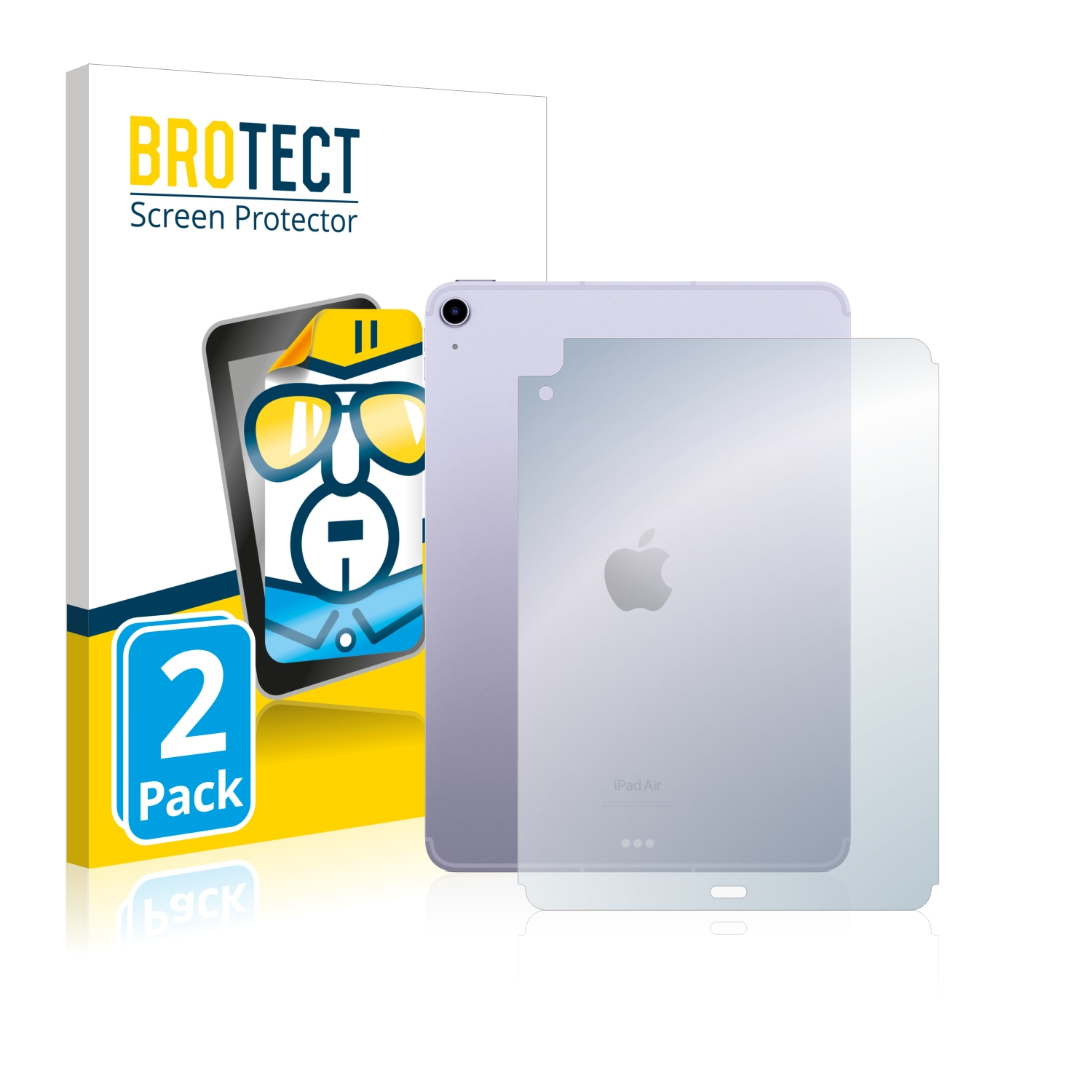 BROTECT 2x klare Schutzfolie(für Apple (5. 2022 WiFi iPad Cellular 5 Air Gen.))
