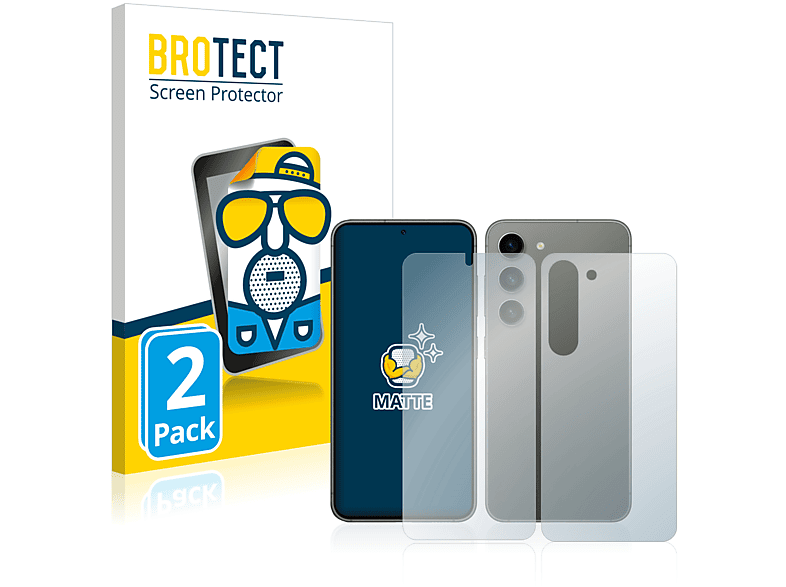 BROTECT 2x matte Schutzfolie(für Samsung Galaxy S23)