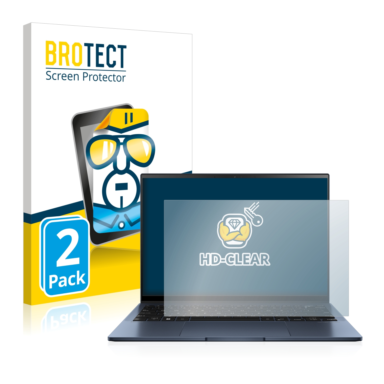 BROTECT 2x klare Schutzfolie(für ASUS S13 ZenBook OLED)