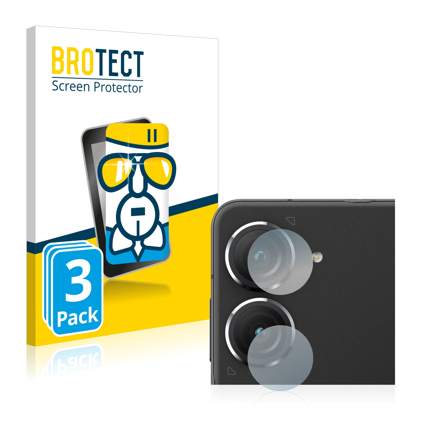 3x BROTECT Schutzfolie(für Airglass klare ZenFone 9) ASUS