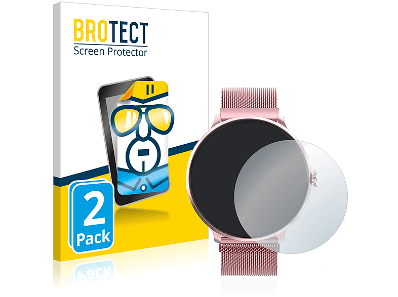 BROTECT 2x klare Schutzfolie(für Bebinca Smartwatch)