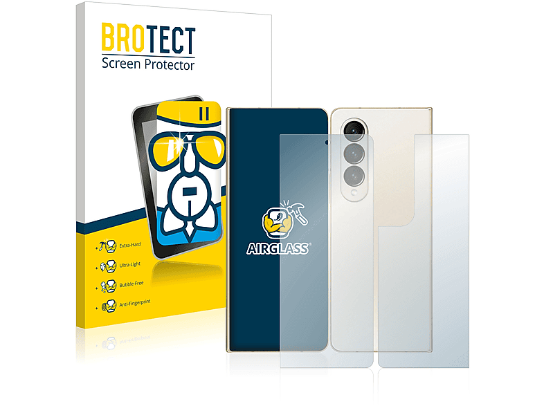 BROTECT Schutzfolie für Samsung Galaxy S24 Ultra (Rückseite),  Displayschutzfolie, 6 Stück, Folie klar
