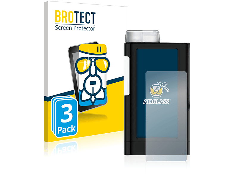 BROTECT 3x Airglass klare Schutzfolie(für Mylife YpsoPump)