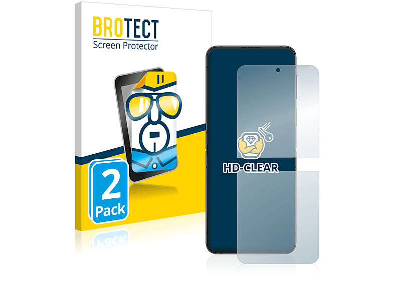 BROTECT 2x klare Schutzfolie(für Samsung Galaxy Z Flip 4) | Displayschutzfolien & Gläser