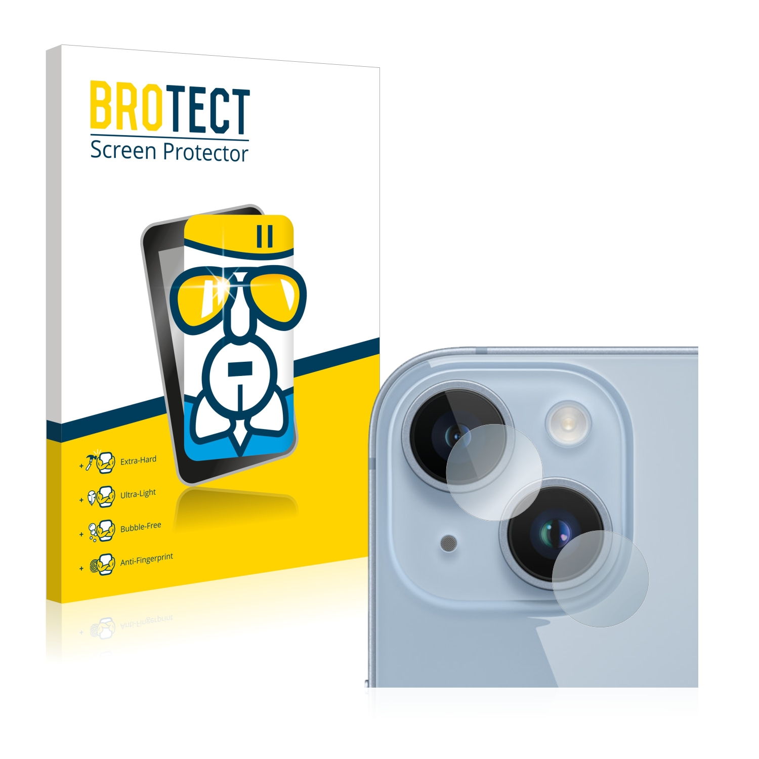 BROTECT Airglass 14) Schutzfolie(für klare Apple iPhone