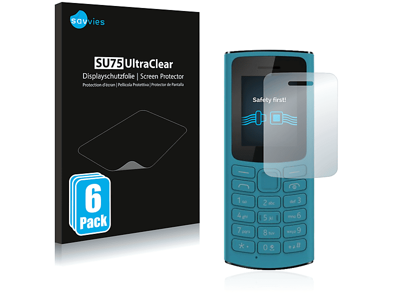 Nokia 4G 6x 105 Schutzfolie(für klare 2021) SAVVIES