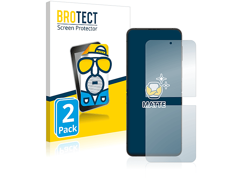 BROTECT 2x matte Schutzfolie(für Samsung Galaxy Z Flip 4)
