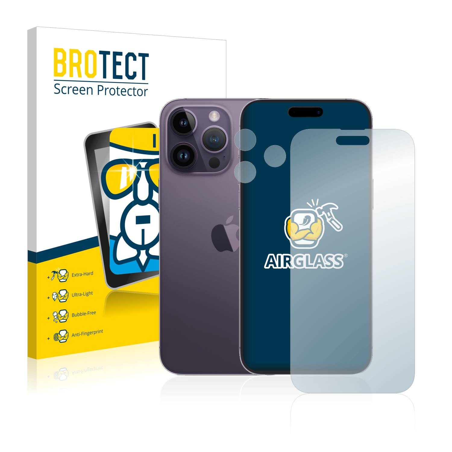 Airglass Schutzfolie(für BROTECT Max) Apple klare Pro 14 iPhone