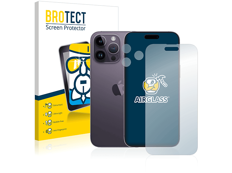 BROTECT Airglass klare Schutzfolie(für iPhone 14 Apple Pro Max)