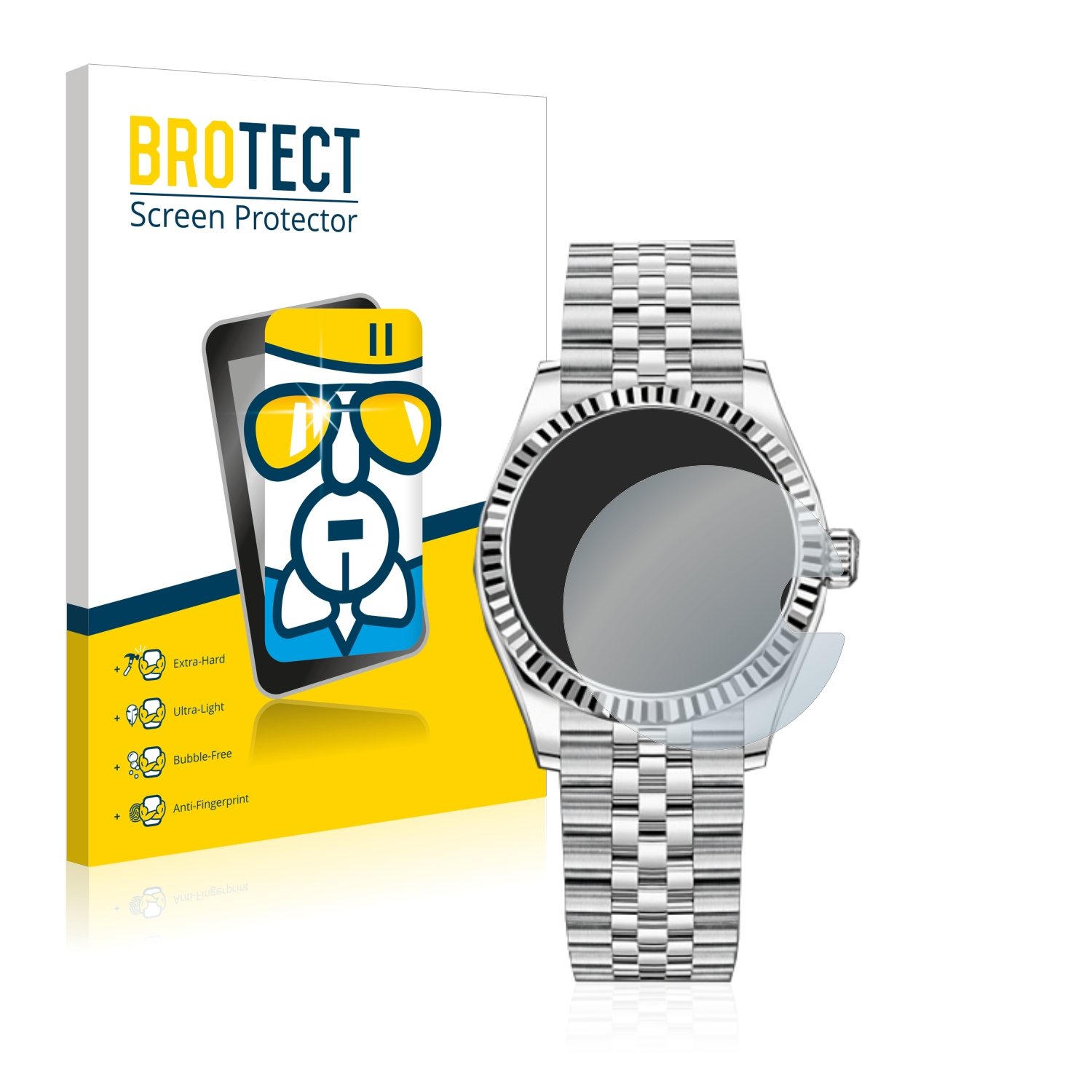 BROTECT Airglass klare Schutzfolie(für Rolex 31) Datejust