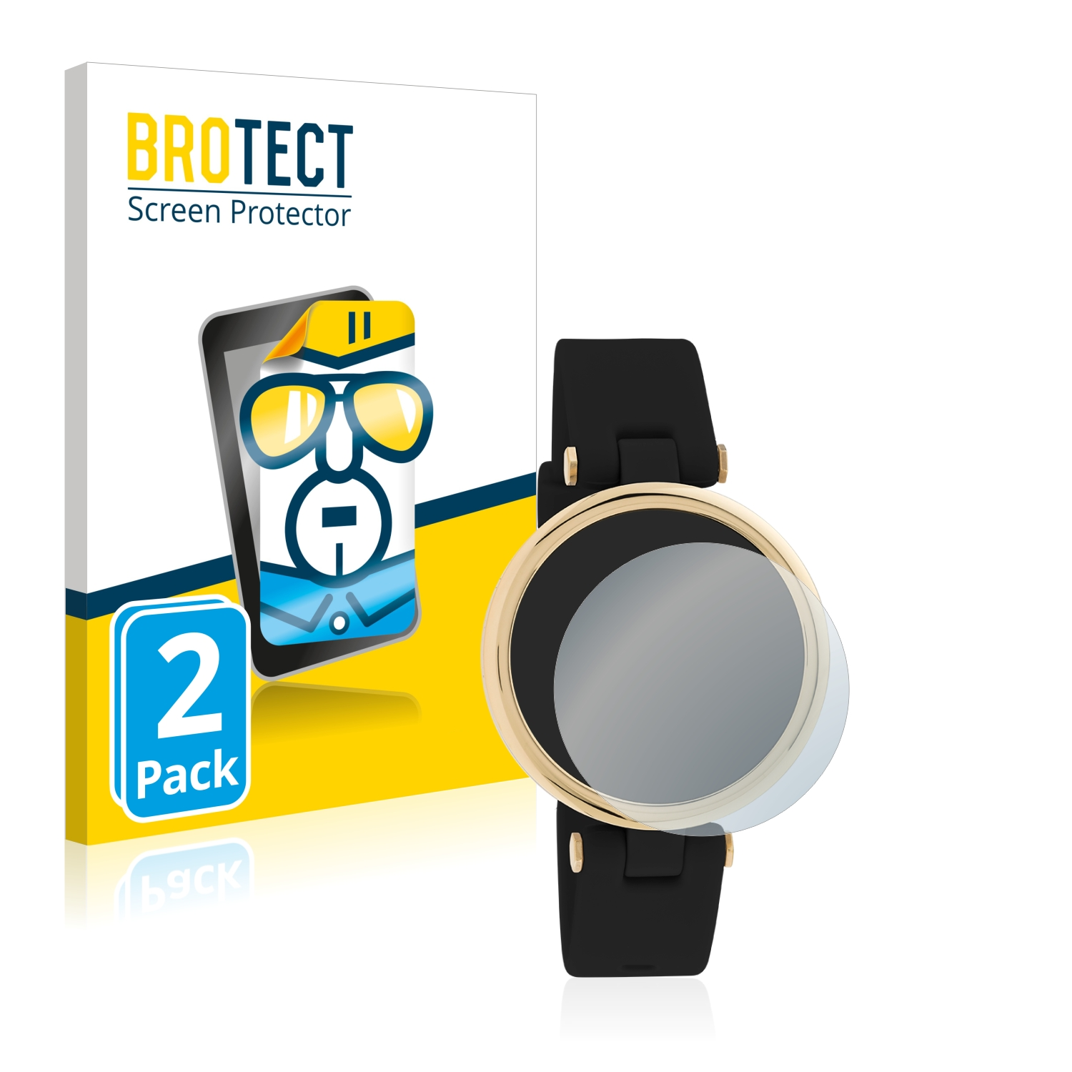 klare 2/3/4/5/6/7/8/10/11) Smartwatches Schutzfolie(für BROTECT 2x Oozoo Q0040