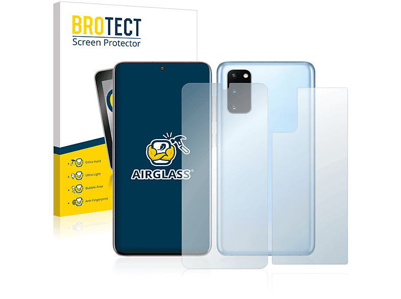 Samsung klare Galaxy S20) BROTECT Schutzfolie(für Airglass
