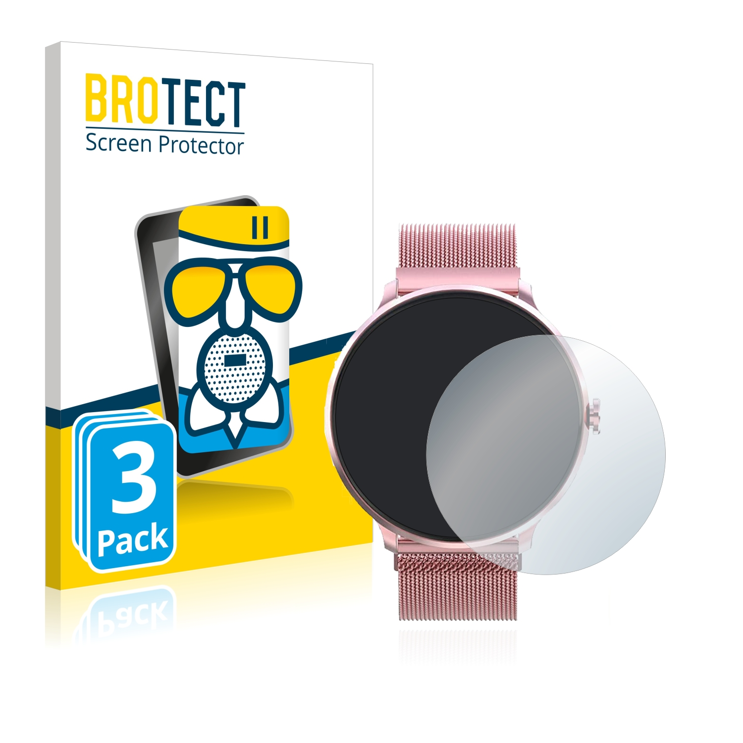 Bebinca Schutzfolie(für matte Airglass Smartwatch) 3x BROTECT