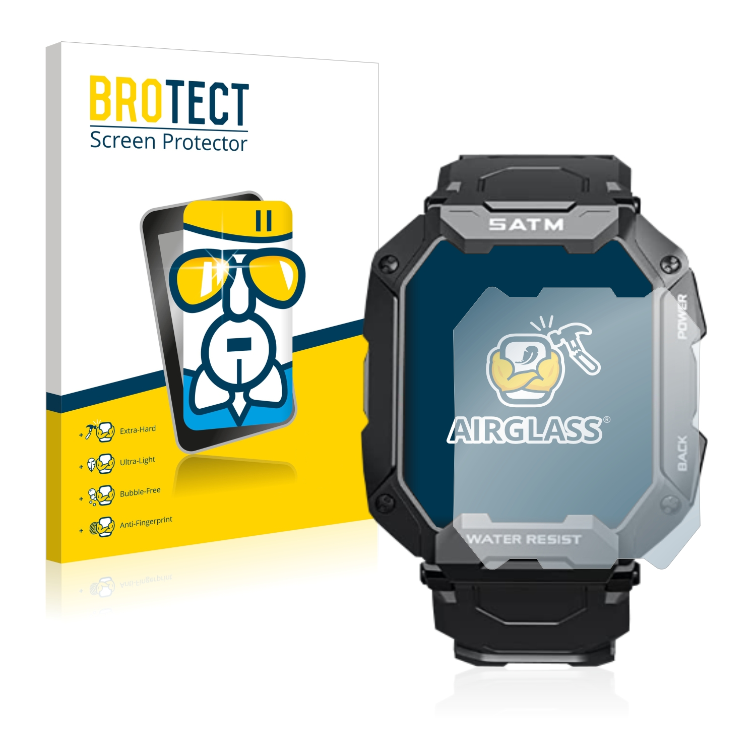 BROTECT Airglass klare Schutzfolie(für Bengux C20)