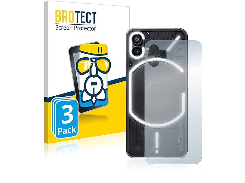 BROTECT 3x Airglass klare Schutzfolie(für Nothing Phone (1))