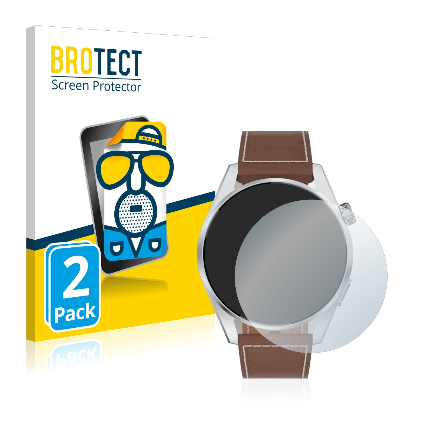 matte BROTECT Smartwatch) Tisoutec 2x Schutzfolie(für