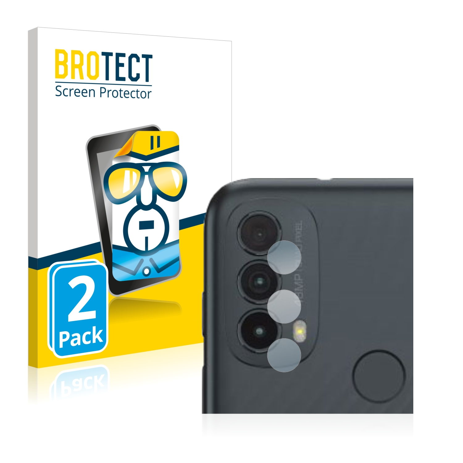 2x klare BROTECT Schutzfolie(für Moto Motorola E30)
