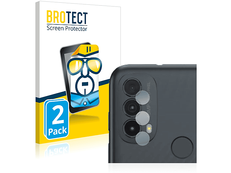 BROTECT 2x klare Schutzfolie(für Motorola Moto E30)