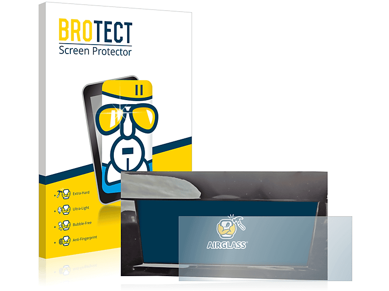 BROTECT Entspiegelungs Schutzglas 10.1 Zoll Für Industrie-Monitore - Mattes Panzerglas 223x126mm