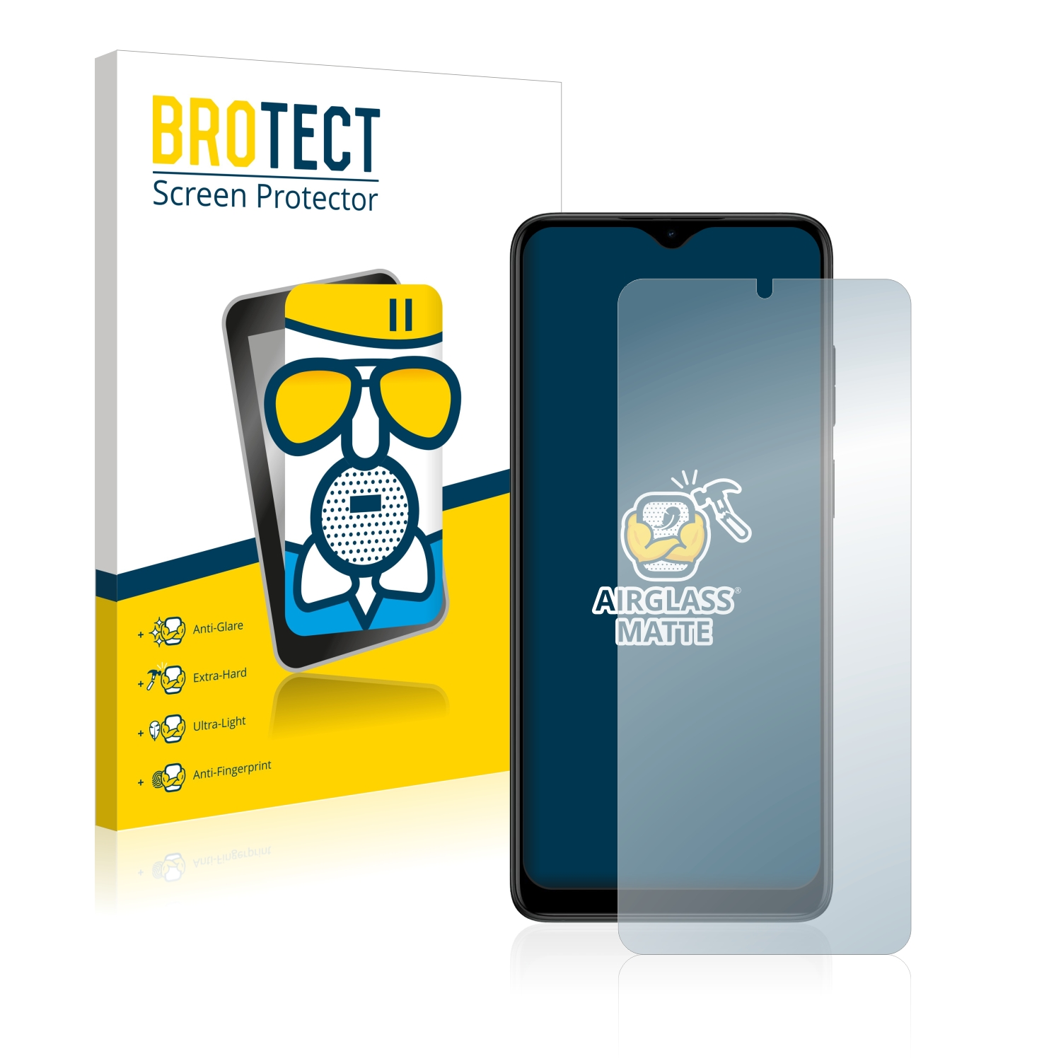 BROTECT Airglass matte E22i) Motorola Moto Schutzfolie(für