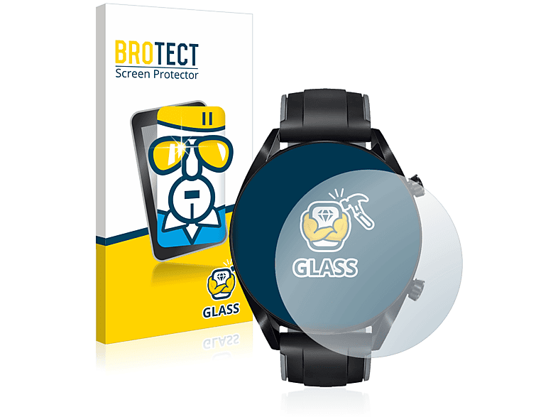 BROTECT 9H klares Schutzglas(für Huawei Watch GT 2 (46 mm))