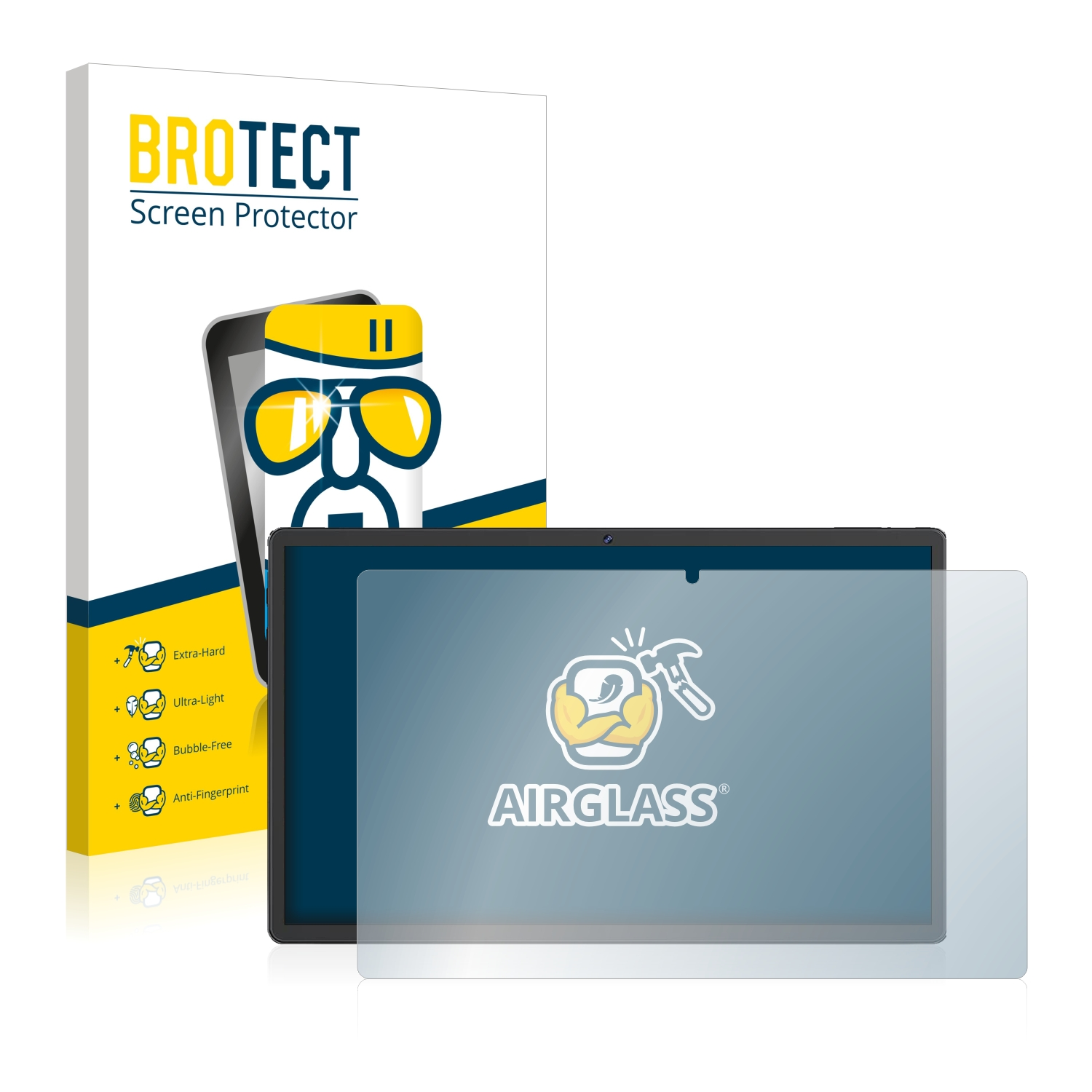 Q10) Tablet Sebbe klare Facetel BROTECT Schutzfolie(für Airglass