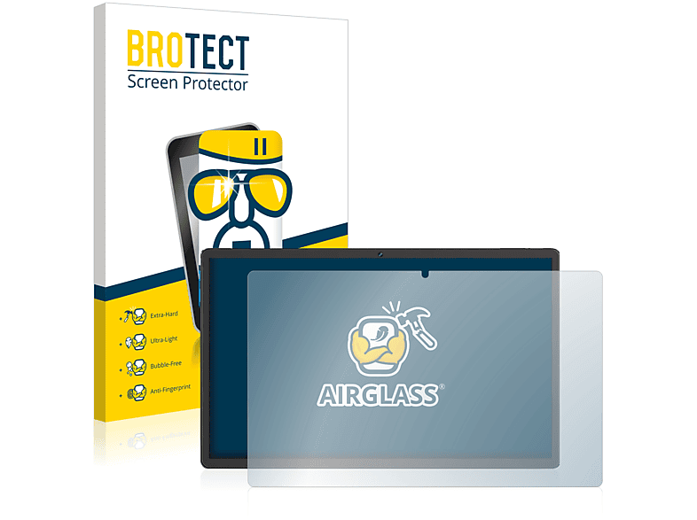 BROTECT Airglass klare Q10) Schutzfolie(für Tablet Facetel Sebbe