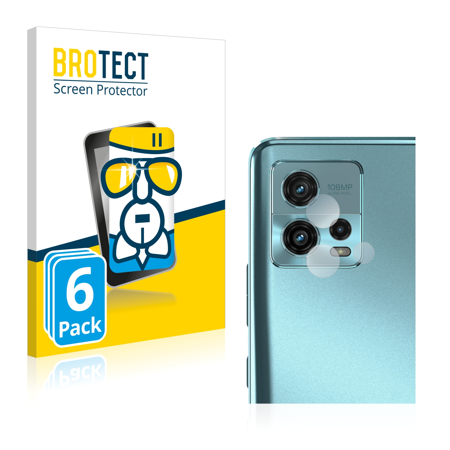BROTECT 6x Airglass Schutzfolie(für Moto Motorola klare G72)