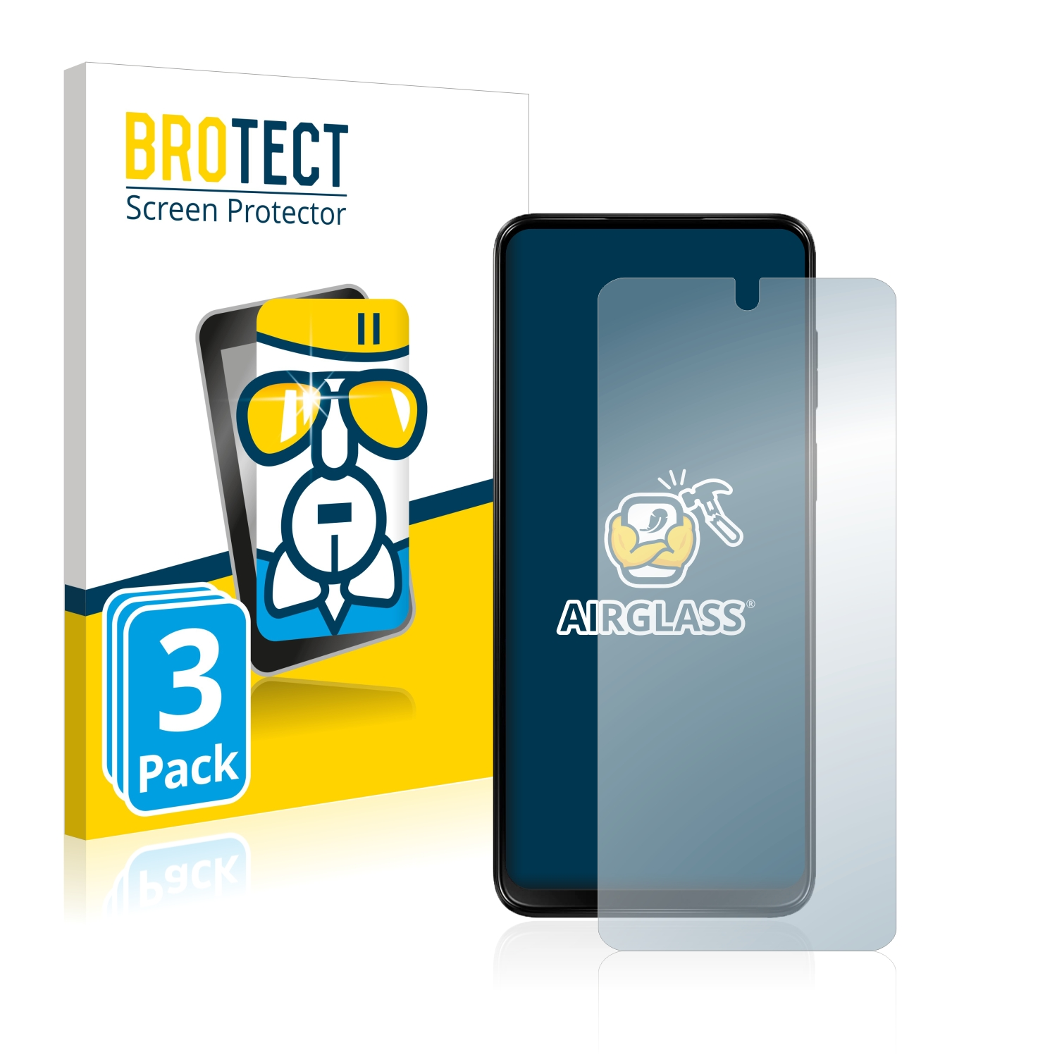 G13) BROTECT 3x Moto Schutzfolie(für Motorola Airglass klare
