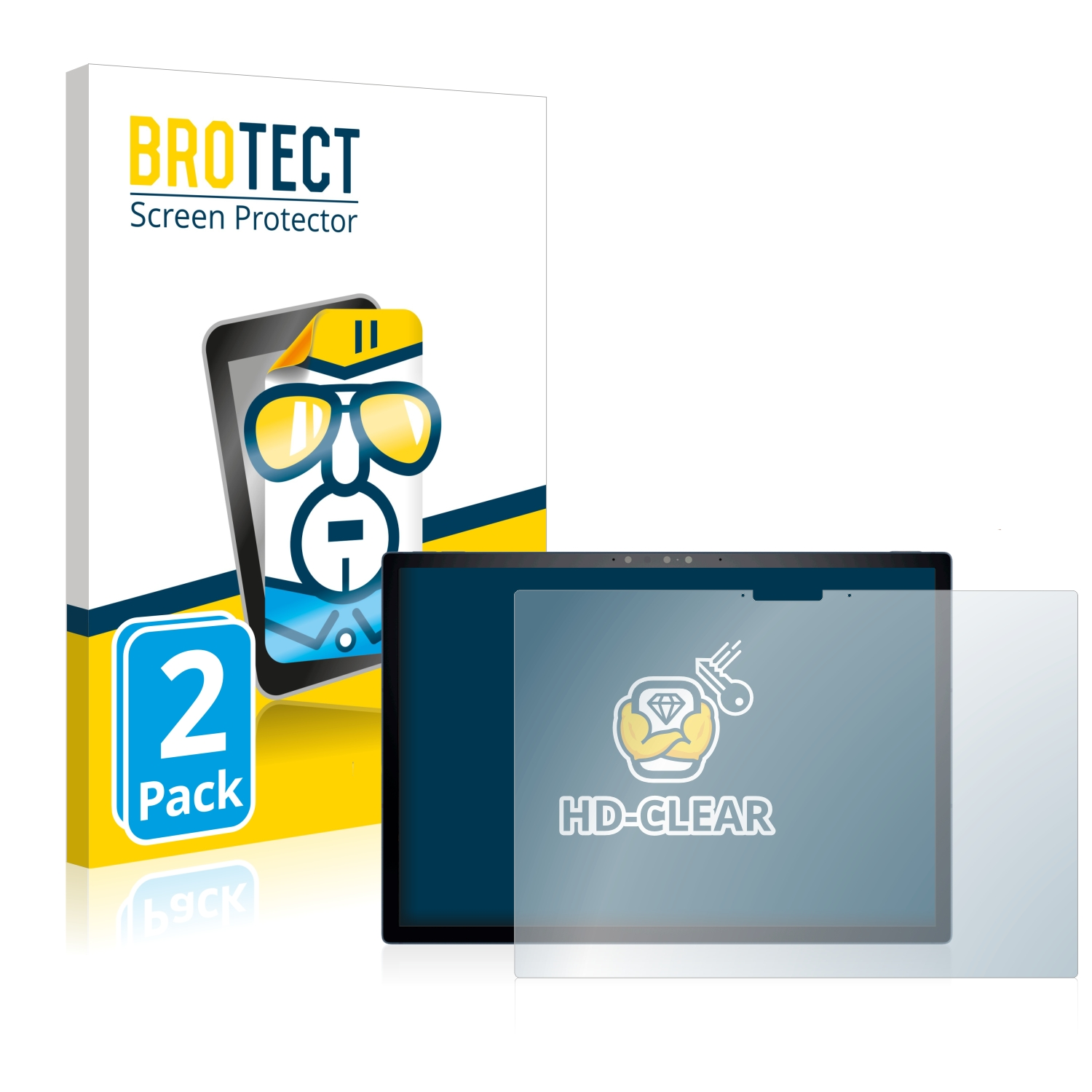 BROTECT 2x klare 9315 XPS Schutzfolie(für Dell 2-in-1) 13