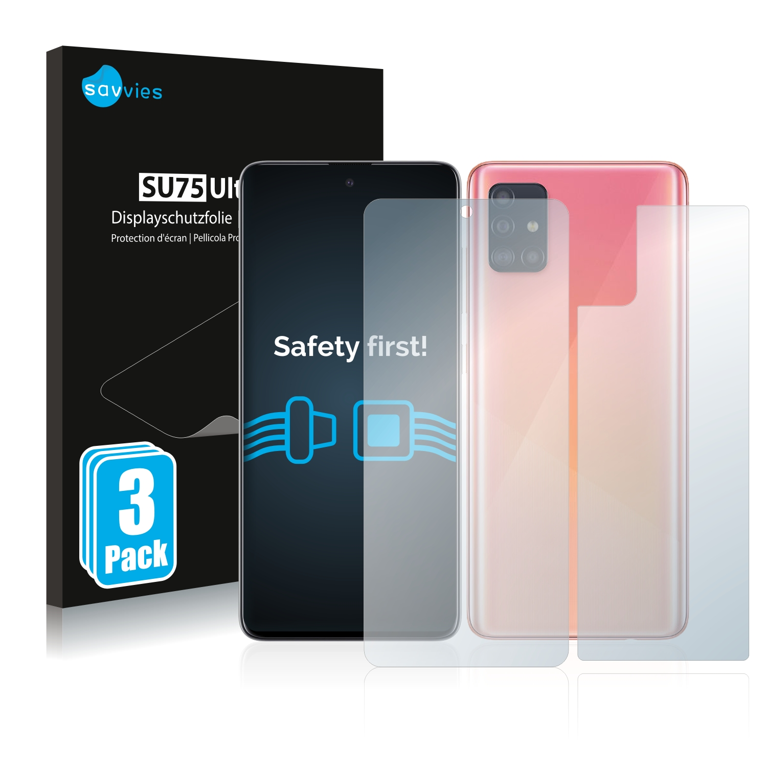 SAVVIES Galaxy 6x Schutzfolie(für 5G) Samsung A51 klare