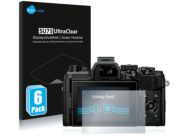 Savvies 6x Displayschutzfolie Für Olympus OM-D E-M1X – Ultra-transparent, Kratzfest, Made In Germany
