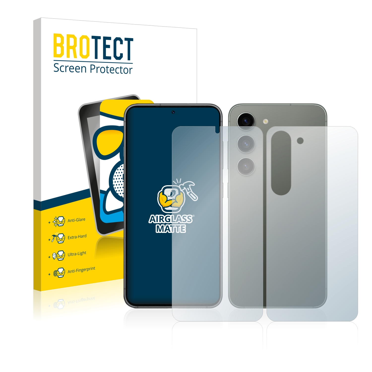 Samsung S23 Airglass Schutzfolie(für matte BROTECT Galaxy Plus)