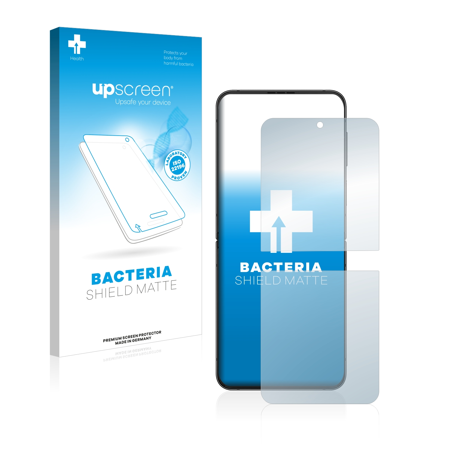 UPSCREEN antibakteriell entspiegelt matte Galaxy 4) Flip Schutzfolie(für Z Samsung
