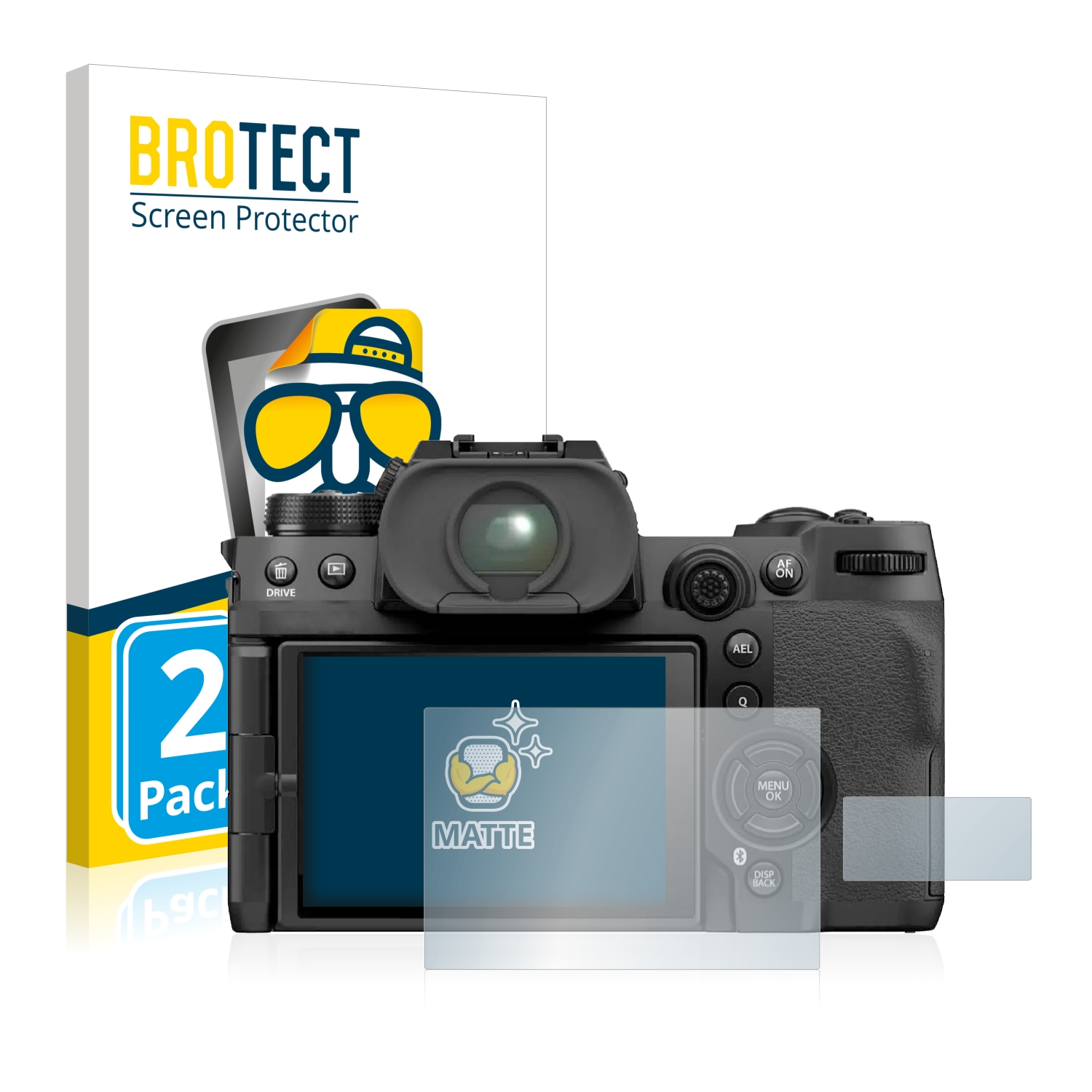 BROTECT X-H2S) matte 2x Schutzfolie(für Fujifilm