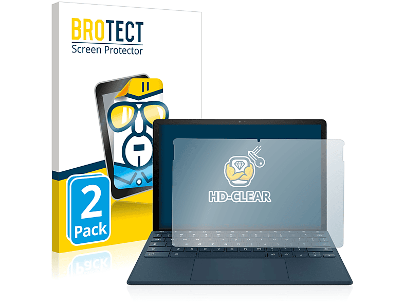 BROTECT 2x klare Schutzfolie(für HP Chromebook x2 11)
