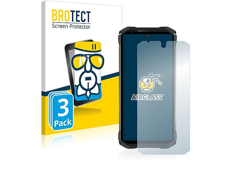 BROTECT 3x Airglass klare Schutzfolie(für Doogee S98)