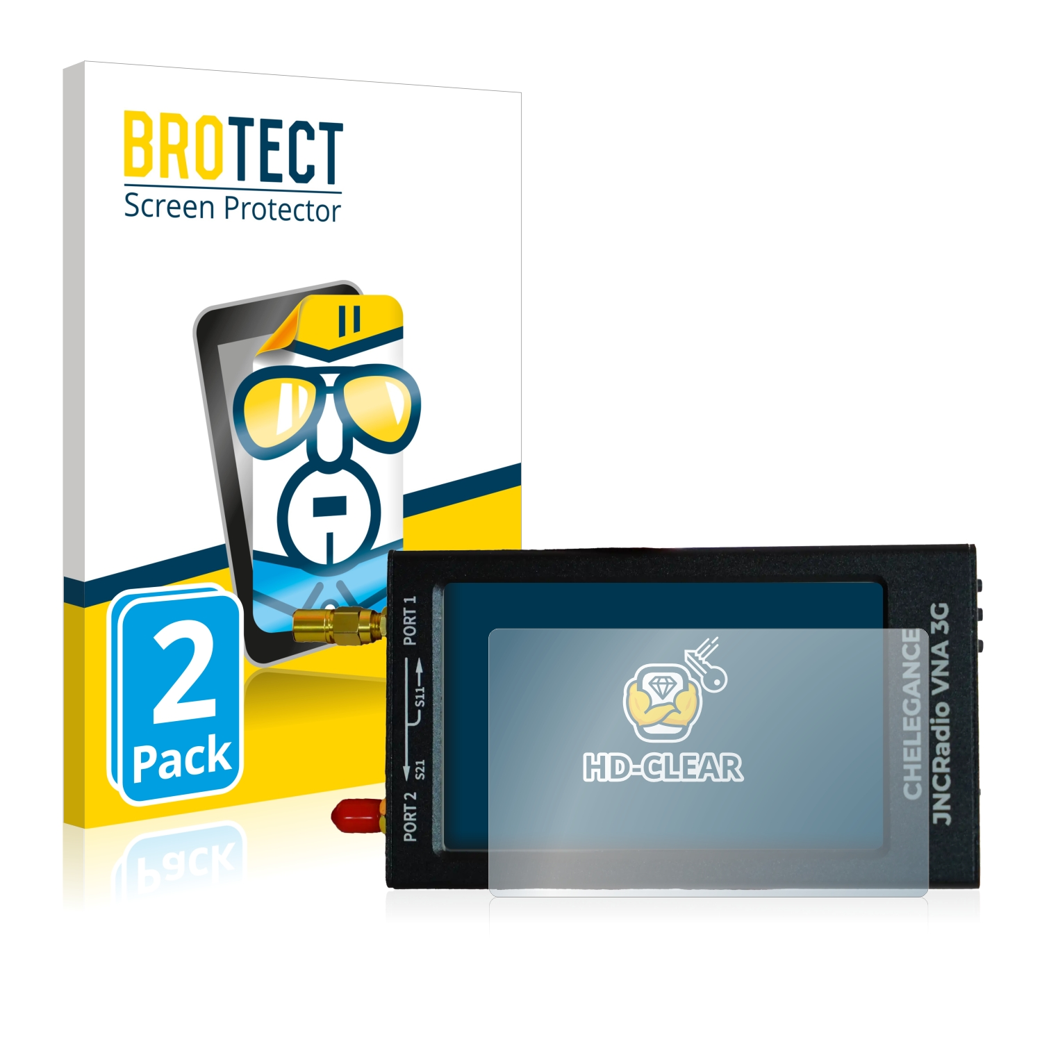 BROTECT 2x klare Schutzfolie(für NanoVNA 3G)